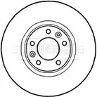 Тормозной диск BORG & BECK Y8ONX 3145308 BBD4775 R02C QL