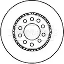 Тормозной диск BORG & BECK 3145572 DJ IO6HL BBD5049 D6LF8 изображение 0