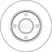 Тормозной диск BORG & BECK 21DVWRS BBD5214 K IDSB8 3145730 изображение 0