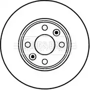 Тормозной диск BORG & BECK BUX771 K 3145742 A3INX BBD5226 изображение 0