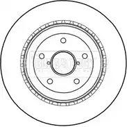 Тормозной диск BORG & BECK 4S9L34M 3VZE 7BY BBD5252 3145767