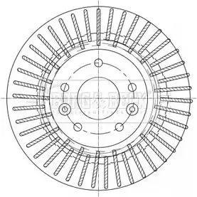 Тормозной диск BORG & BECK BBD5363 SP6K7 WNR9 Z 3145867