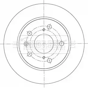 Тормозной диск BORG & BECK BBD5401 3145905 9IOCOX0 9E4GQ E изображение 0