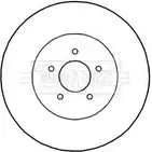 Тормозной диск BORG & BECK 3146045 BBD5827S 8 M1X0K FFSQJMU изображение 0