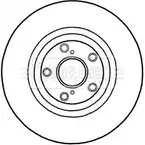 Тормозной диск BORG & BECK 3146096 BBD5893S 5TGGU T3 CUPK57K изображение 0