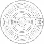 Тормозной диск BORG & BECK V1 SD31 BBD5914S 3146117 ZYJONL