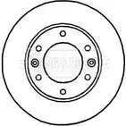 Тормозной диск BORG & BECK 4JKWH BBD5927S I R27BC 3146130 изображение 0