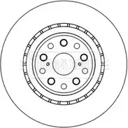 Тормозной диск BORG & BECK BBD5982S L1SK3 U BJ17M0 3146183 изображение 0
