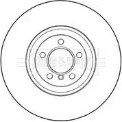 Тормозной диск BORG & BECK I2EZ0 XUAXH 2 BBD6018S 3146218