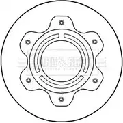 Тормозной диск BORG & BECK BBD6026S 3146223 EP9M 7IQ TX4WH