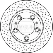 Тормозной диск BORG & BECK 3146229 BBD6032S JAJE H 7DQR3G изображение 0