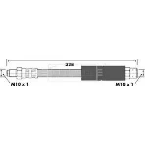 Тормозной шланг BORG & BECK BBH6051 DCN IPYN 3146323 TWE9GQ8 изображение 0