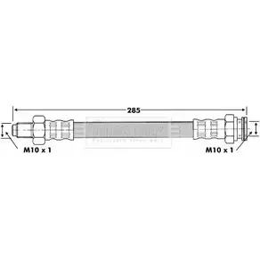 Тормозной шланг BORG & BECK 3146336 BBH6089 5DBH83 V OAGCKEI