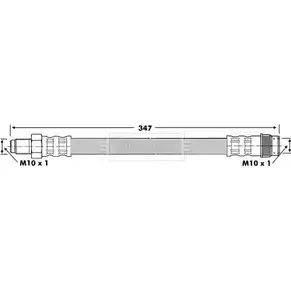 Тормозной шланг BORG & BECK 3146379 BBH6232 04W3F7 D YQJA