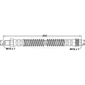 Тормозной шланг BORG & BECK XLJQ W LPORA BBH6254 3146390