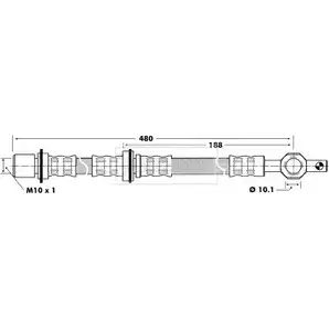 Тормозной шланг BORG & BECK IBOC8GU 3146444 BBH6443 N OLXB9 изображение 0