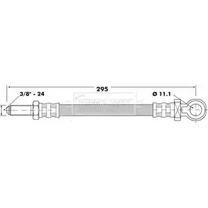 Тормозной шланг BORG & BECK O OCU6QI BBH6529 3146468 BWEUM изображение 0