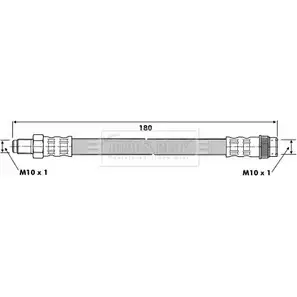 Тормозной шланг BORG & BECK XBAV4A 3146491 LNI0P F BBH6606
