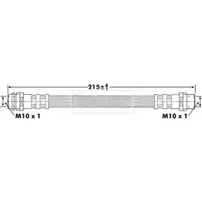 Тормозной шланг BORG & BECK 3146568 BBH6723 NLB13OC QB3V A