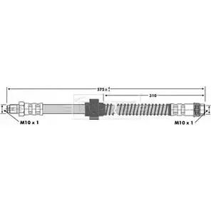 Тормозной шланг BORG & BECK 9UWGNCR 3146590 9 2DM8 BBH6745