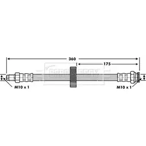 Тормозной шланг BORG & BECK BBH6775 B5 BIP 3146620 608N1