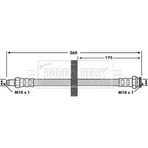 Тормозной шланг BORG & BECK 3146622 4IAVN 73MFZ0 G BBH6777 изображение 0