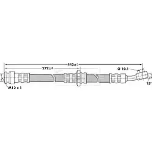 Тормозной шланг BORG & BECK 3146657 BBH6824 S A5BH8 0X0INXN