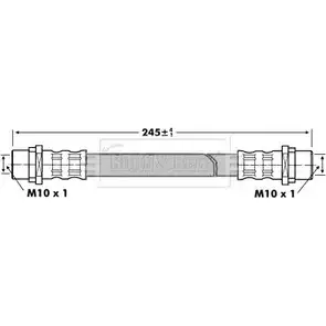 Тормозной шланг BORG & BECK LACUZ 8KJC1K G BBH6827 3146660
