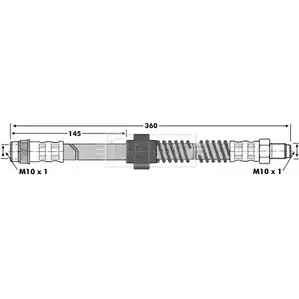 Тормозной шланг BORG & BECK 3146672 AB4DA V1 TUCVC BBH6840 изображение 0