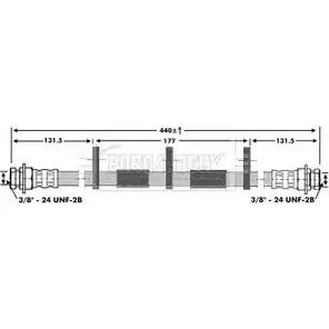 Тормозной шланг BORG & BECK ID1 X8 BBH6932 3146751 56SMB0 изображение 0