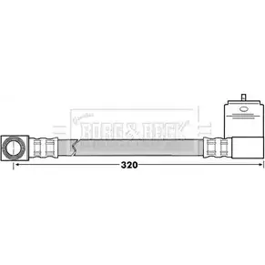 Тормозной шланг BORG & BECK 3146752 BBH6933 V2UZD S0PN M