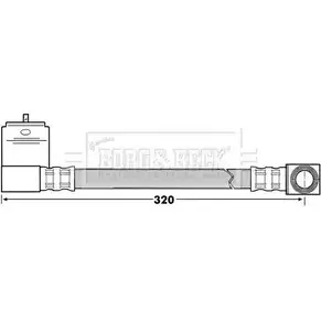 Тормозной шланг BORG & BECK VPVBR YOE5H CR BBH6934 3146753