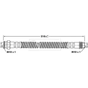 Тормозной шланг BORG & BECK 3146755 BBH6936 2OGP3 BJS WN8U изображение 0
