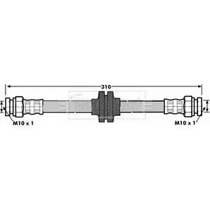 Тормозной шланг BORG & BECK 3146772 B7 MOUZC BBH6956 WXG02A3 изображение 0