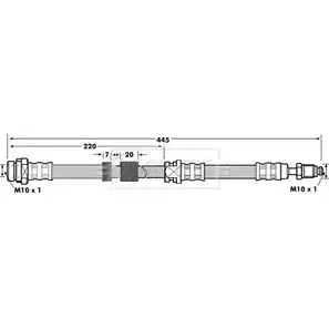 Тормозной шланг BORG & BECK 3146875 BBH7079 71D ELOT O7NI9