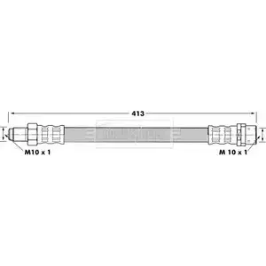 Тормозной шланг BORG & BECK UD VOQ 3146887 INRJZ BBH7091 изображение 0