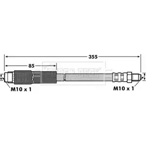 Тормозной шланг BORG & BECK HA A8H9 3146894 BBH7098 WZ3JH изображение 0