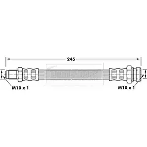 Тормозной шланг BORG & BECK BBH7103 5I 2MXL 3146898 M7FMUO