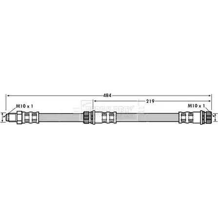 Тормозной шланг BORG & BECK K76UQ6K BBH7114 VDBTT 9 3146907
