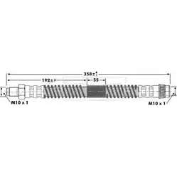 Тормозной шланг BORG & BECK BBH7133 UY5AEZK 67TQZ N 3146922