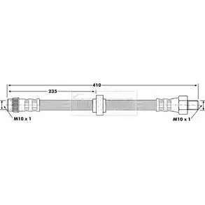 Тормозной шланг BORG & BECK 7A8YI KA BBH7134 3146923 WLHR4