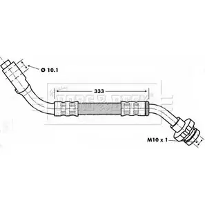 Тормозной шланг BORG & BECK BBH7155 N47 U8H 3146941 E5NHT1 изображение 0