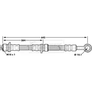 Тормозной шланг BORG & BECK BBH7180 WRPQ 0 XLJVJE 3146963 изображение 0