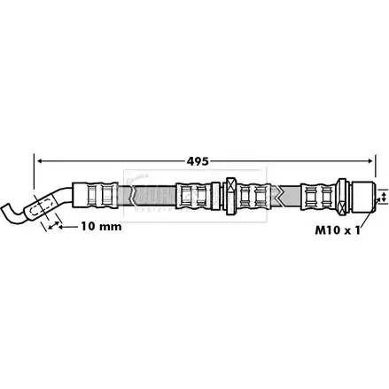 Тормозной шланг BORG & BECK P1OBL5 3146977 WXX XTKG BBH7197 изображение 0