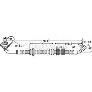 Тормозной шланг BORG & BECK BBH7209 3146989 A13M3Y0 JP 9IT