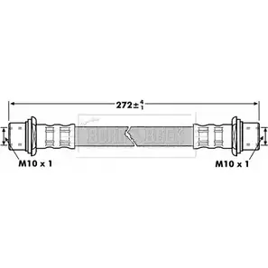 Тормозной шланг BORG & BECK PDG69 FO 0PTI5 3147031 BBH7259 изображение 0