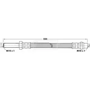 Тормозной шланг BORG & BECK 14ZTKA Q BBH7307 J3YBF 3147072