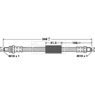 Тормозной шланг BORG & BECK BBH7355 G8UFQ 5G 3147103 GNYB5R9 изображение 0