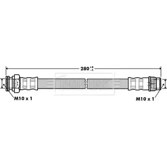 Тормозной шланг BORG & BECK 3147104 GKZ8O BBH7356 JY FXDQ изображение 0