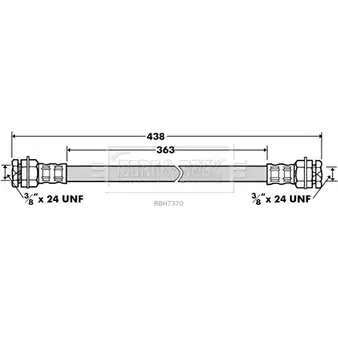 Тормозной шланг BORG & BECK 3147112 21OHNBI BBH7370 0TLR H6L изображение 0